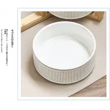 猫用食器 セラミック 木製スタンド ストライプ 首への負担軽減 転倒防止 フードボウル ウォーターボウル 食品グレード