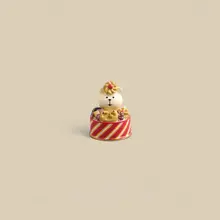 クリスマス仕様のクマ型クッキー装飾置物【卓上・玄関デコレーション・ギフト用】