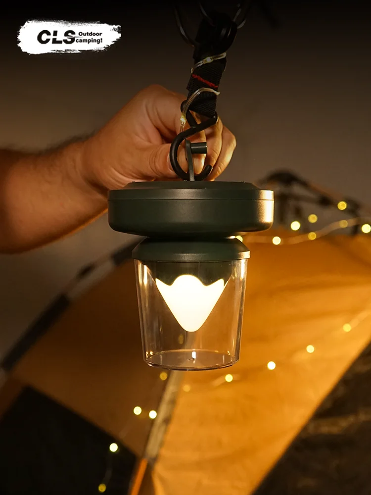 キャンプライトシリンダー：小型LEDライトでアウトドアのキャンプ雰囲気を実現