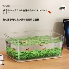 透明バイザガラス小型アクアリウム【リビング・デスクトップ・金魚・タートルエコケース対応】
