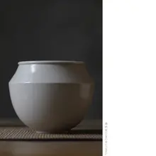 灰釉陶器製建水【茶洗用・小型・茶器アクセサリー】