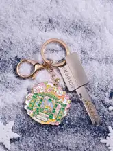 ハルビン金属製キーリング【サンクトペテルブルク・聖ソフィア大聖堂デザイン】