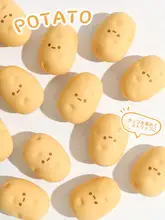 大きな野菜デザインの消しゴム【クリエイティブ・ポテト型・クリーンな消し跡なし】