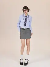 Nuxin 短丈フィット長袖シャツ【春秋用・女性用・スリムデザイン】