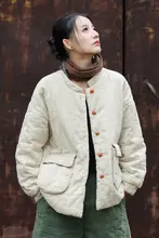 新中式デザインの厚手コットンジャケット【保温性・復古的な盤扣スタイル】