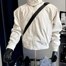 防水性に優れた春秋冬用アウタージャケット【無地・立襟・クッション入り・男女兼用】