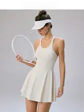 スポーツ用ワンピースドレス【バドミントン・テニス・フィットネス・ヨガ用・キャミソール型・極上の柔らかさ】