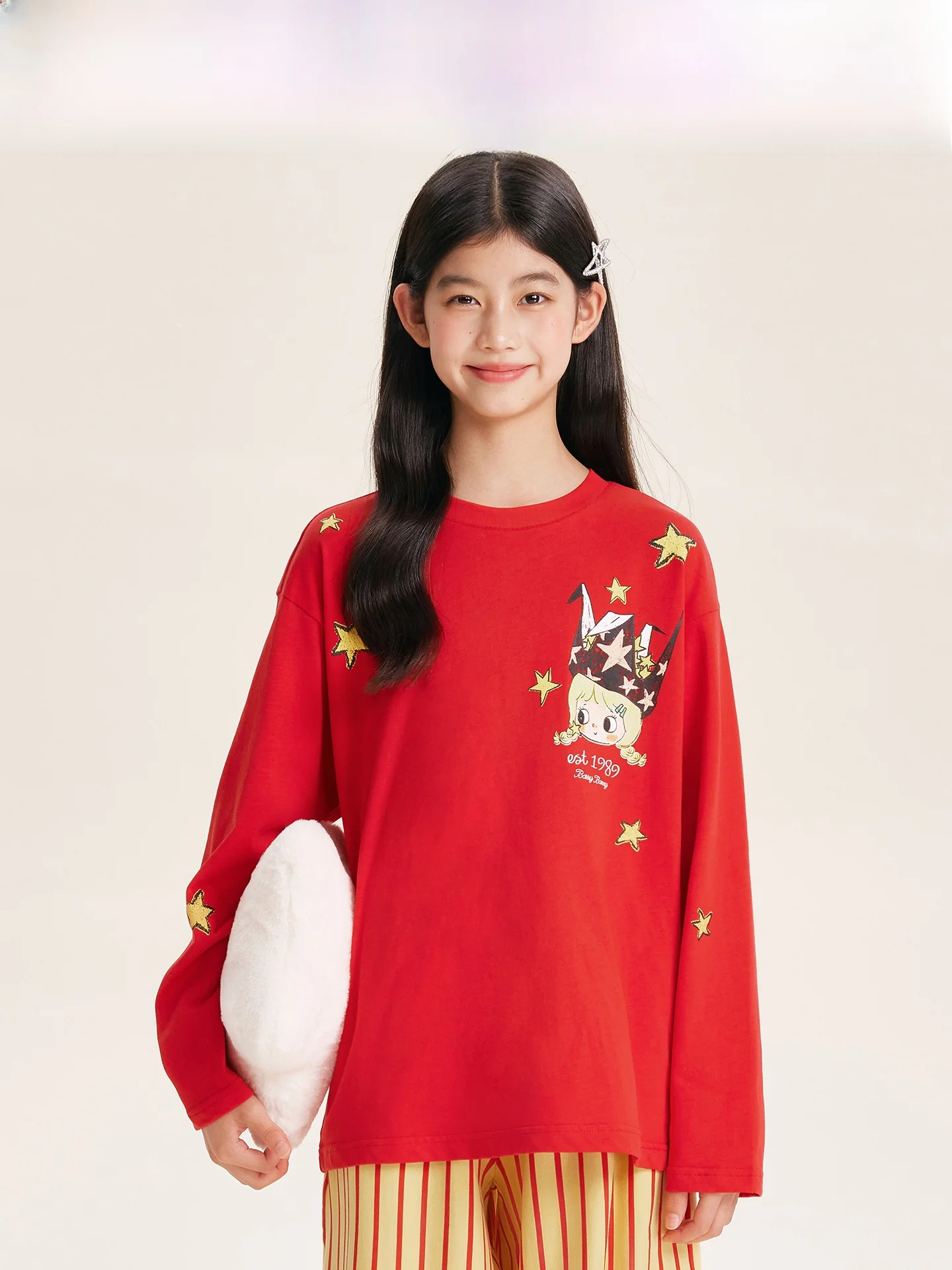 長袖コットンTシャツ【女児・春用・ベニーにデザイン】：こどもの日人気のプレゼントとしての実用性と選定基準