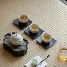 和風天然木製コースター【耐熱・おしゃれなデザイン】