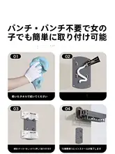 便利な壁掛けアルミ合金衣類干し【折りたたみ可・伸縮式・バルコニー用】