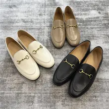 極上の柔らかさ！マルチデザインのローファーシューズ【英倫風・真皮・平底】