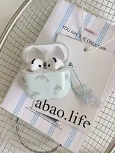グレーイルカデザインのAirPods用イヤフォンケース【可愛らしい防摔仕様・AirPods Pro対応】