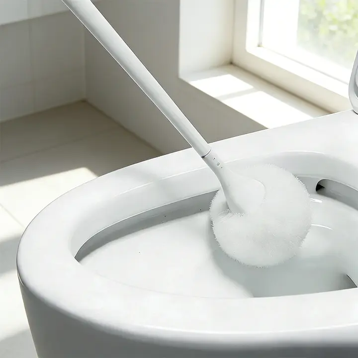 ボール型ソフトブラシ【長柄・バスタブ用・トイレ清掃用】