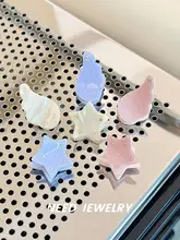 かわいいデザインの羽根モチーフクリスタル付きヘアクリップ【酸素系・甘美なスタイル】