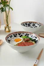 高級感ある和風ラーメンボウル【大容量・家庭用・陶器製】