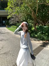 少女用フラワープリントベスト＆長袖Tシャツ【重ね着・秋用】（セットアップ対応）