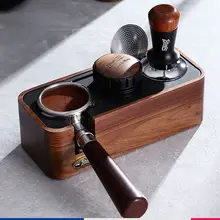 Bincoo 胡桃木コーヒープレスセット【3点セット・51/58mm対応・エスプレッソマシン用】