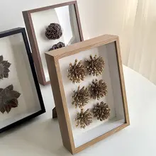 立体写真立て 木製 卓上 インスタ映え 中空 ドライフラワー DIY ハンドメイド インテリア