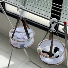 メイクアップスポンジ用乾燥ネット【ダブルレイヤー・フタ付き・化粧ブラシお手入れ用】