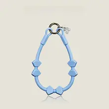 グラデーションバタフライ結びのシリコン製スマホストラップ【女性用・短め・スタイリッシュ】