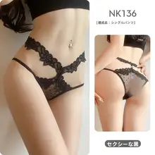 夏用 薄手コットンレース女性用Tバックパンツ【全棉・低ウエスト・セクシーデザイン】