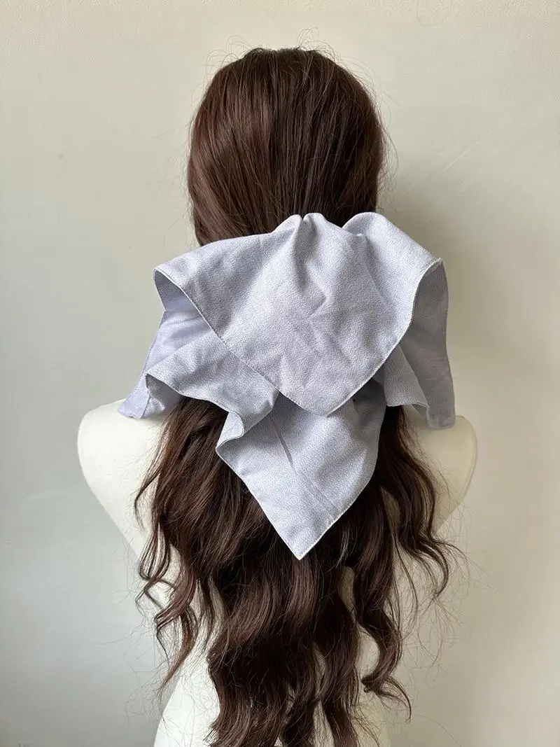 ヘアゴム ボブ おすすめモデル：シンプルな無地スクエアスカーフヘアゴムセットの実用性と使い方
