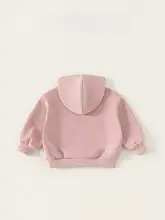 秋用 アメリカンスタイル 子供用 フード付きパーカー【刺繍入り・ポケット付き・ルーズフィット】（セットアップ対応）
