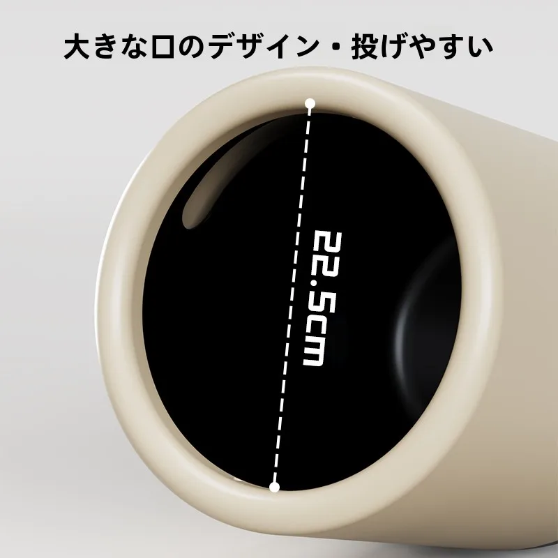 可愛らしいキャラクターのゴミ箱：リビングやキッチンに最適な13Lの移動可能タイプ