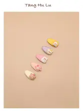 かわいいベビー用ヘアクリップ【髪を傷めない・子供用・ヘッドアクセサリー】