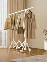 折りたたみ式モバイル衣類ハンガー【伸縮可能・家庭用・バルコニー用】