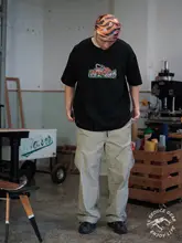 ロックスタイル 流行のヒョウ柄プリントTシャツ【ユニセックス・ストリートファッション】