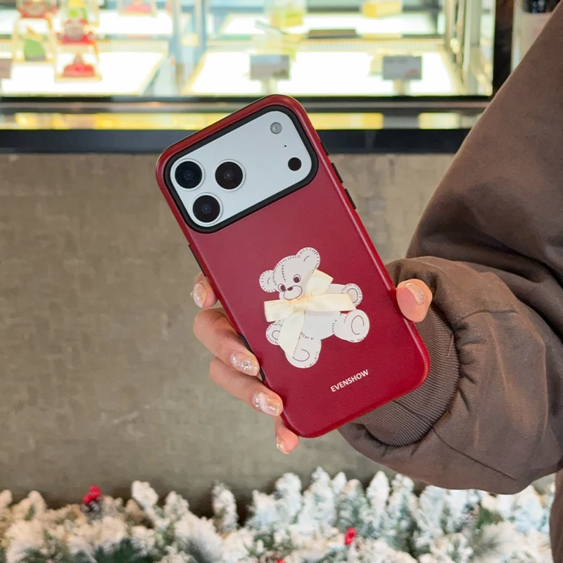 可愛らしくユニークなスマートフォンケース：evenshow バタフライ結びクマケースのガジェットおしゃれ実用性