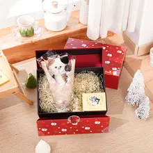 茶米猫の毛糸ぬいぐるみ【プレゼント用ギフトボックス・誕生日にも最適】