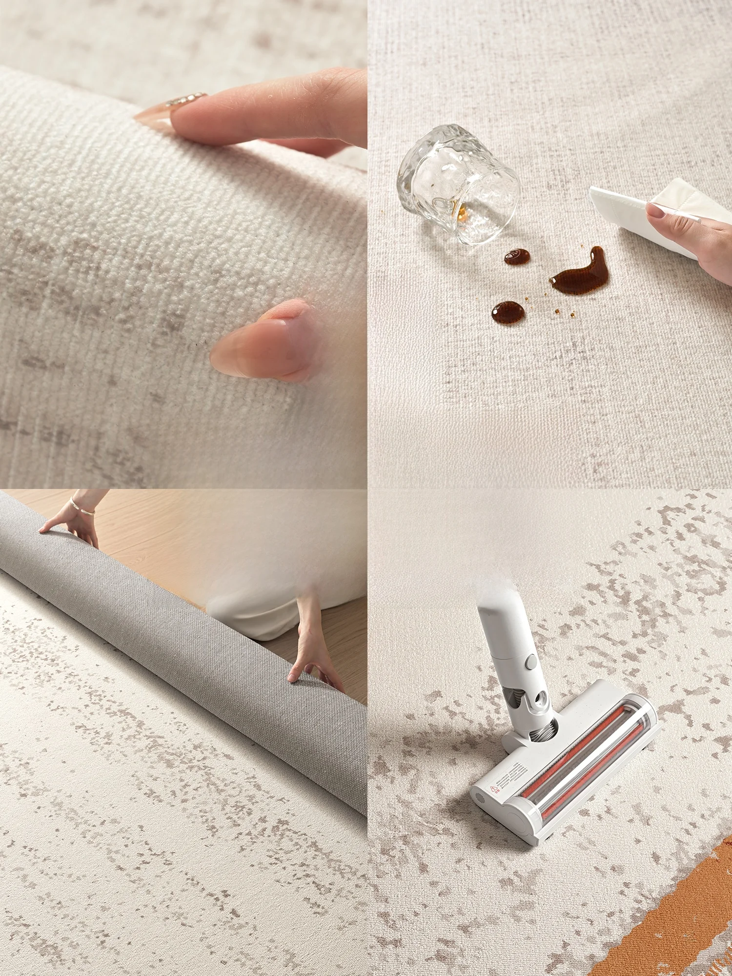 モダンシンプルデザインのラグ：厚手・防音・お手入れ不要の実用性を徹底検証