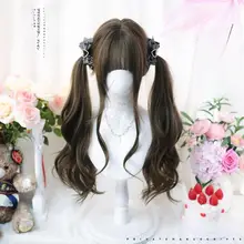 可愛い双馬尾ウィッグ【ロリータ風・フルヘッド・コスプレ対応】