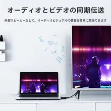 VGA HDMI 変換ケーブル PC テレビ プロジェクター モニター 接続 高画質 音声出力付き