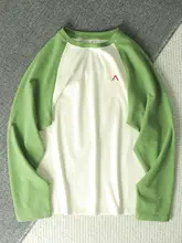 秋冬用 男女兼用 カラーコンビネーション ロンTシャツ【重厚な素材・ラグランスリーブ】