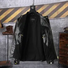 秋冬用 メンズレザージャケット【軽量・スリムフィット・バイク用・立襟デザイン】