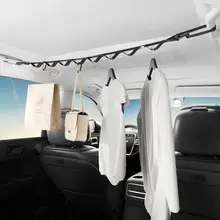 車内外兼用の多機能衣類収納ハンガー【車載用・便利な干し紐・アウトドア対応】