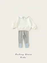 女の子用春秋ファッションセットアップ【おしゃれなデザイン・快適なコットン素材】（セットアップ対応）