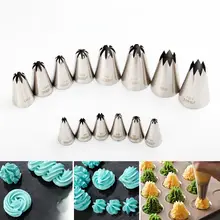 八歯デザインのケーキ用絞り口金【ローズ型・ベーカリー用】