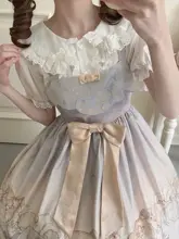 ロリータスタイル 蝶結び付きドールカラー長袖と短袖シャツ【夏用・女性用・インナー】
