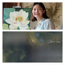 優雅なテクスチャーのアートパネル【手描き・リビングルーム用・蝶と鳥のデザイン】