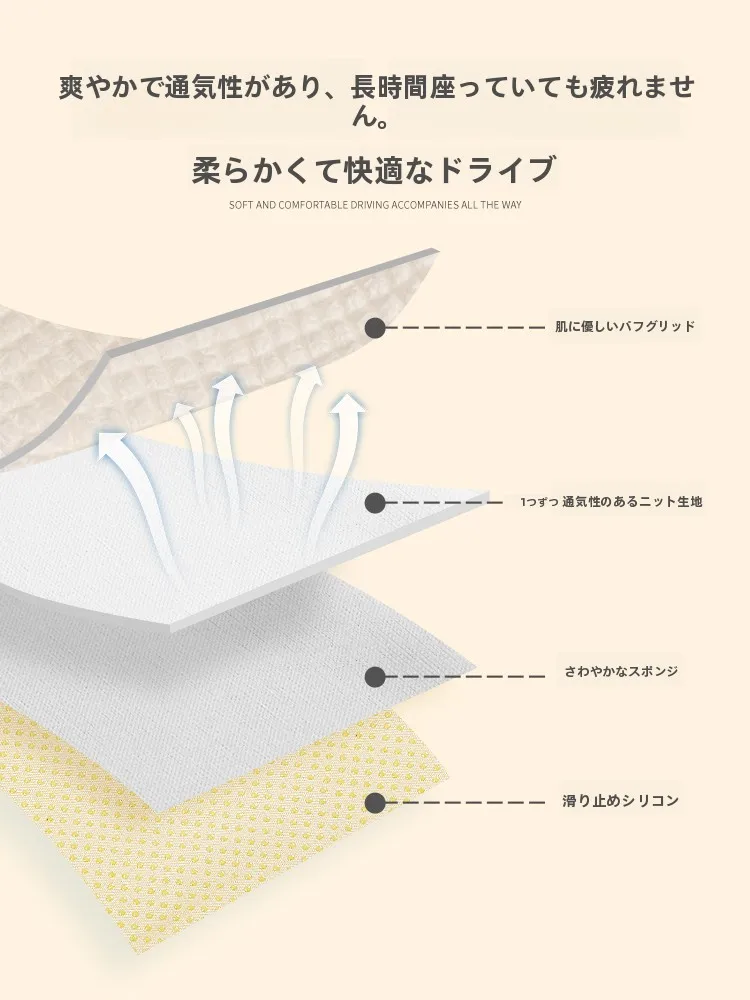 可愛いデザインのカーシートマット：通気性と夏用性を備えた泡芙格スタイルの実用性解析