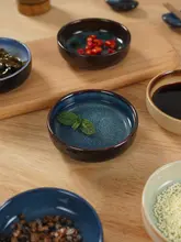 日本製 陶製 調味料ディッシュ【丸型・家庭用・小皿・醤油皿・酢皿】