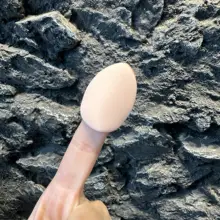 ミニ指用粉パフ【化粧用・湿乾両用・指先用】