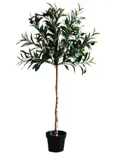 リアルな大型オリーブの造花盆栽【室内外用・ソフト装飾】