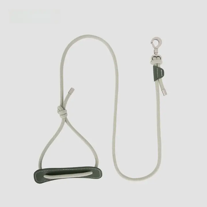 皮革製ペット用リード【円形・胸部ハーネス・中小型犬用】