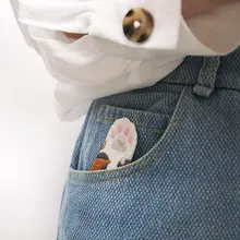 可愛い猫の爪刺繍シール【カートゥーン・自粘性・DIY用】