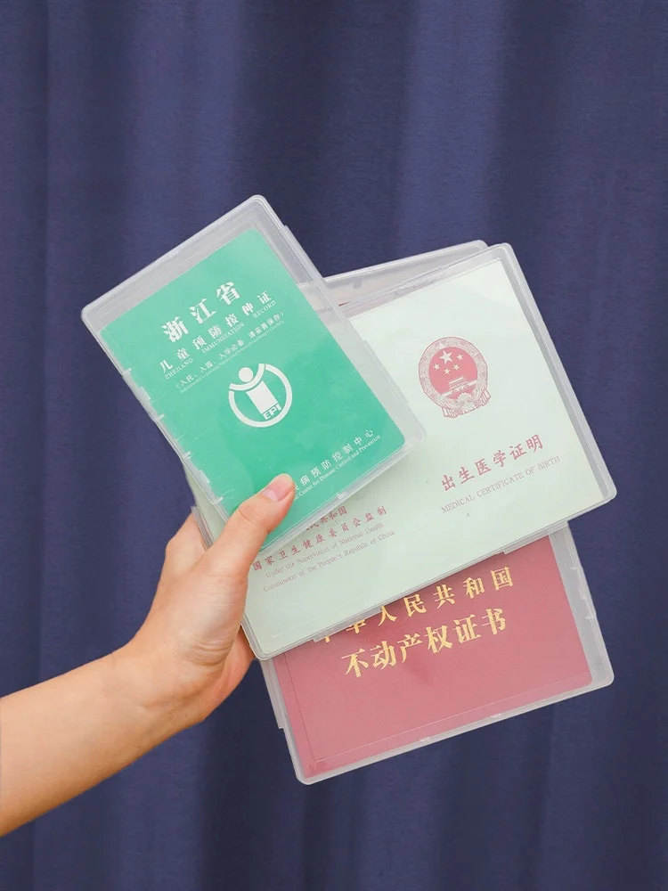 透明不粘字の証明書保護ケース：新生児から大学進学まで必要な書類を安全に収納